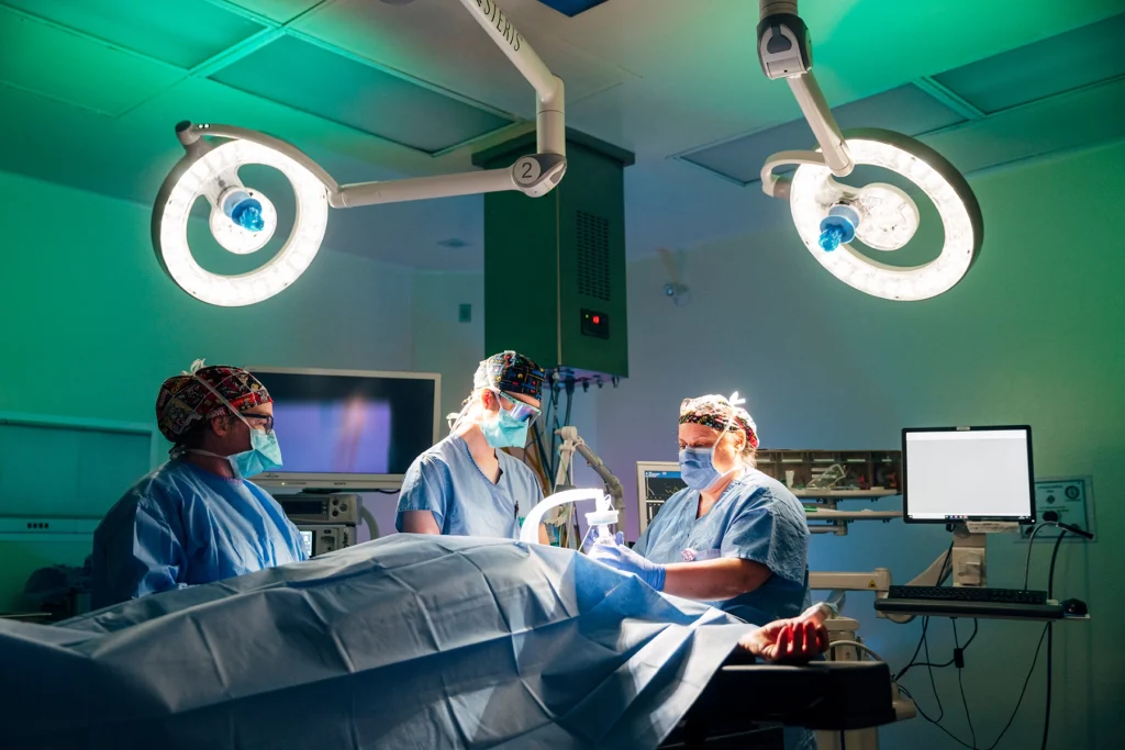 surgeons in operating room