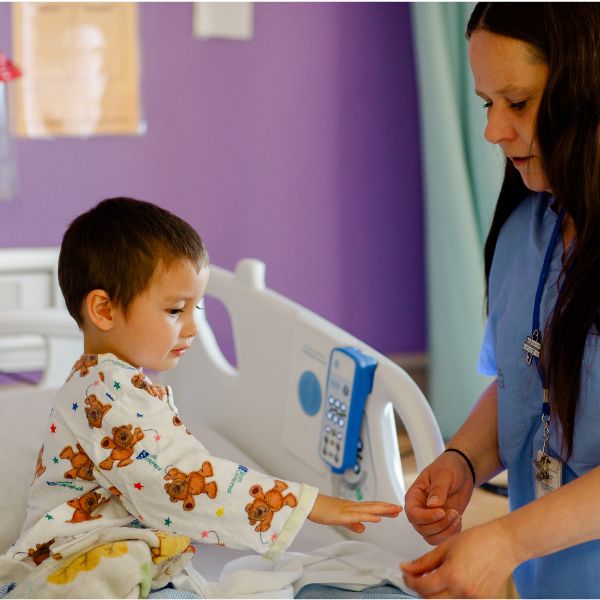 Child and nurse
